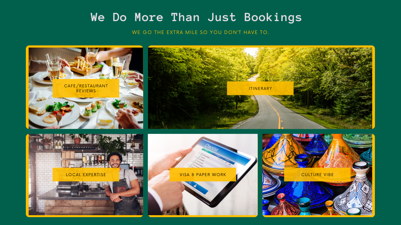 We go extra mile so you dont have too